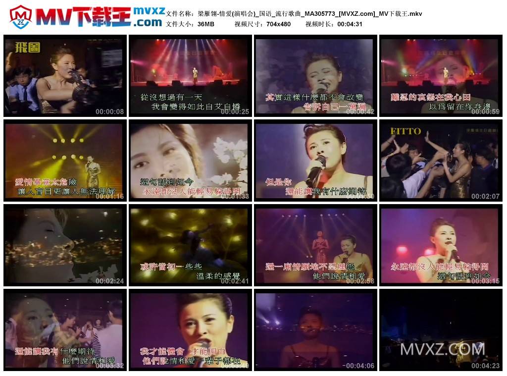 梁雁翎-情爱(演唱会)_国语_流行歌曲_MA305773